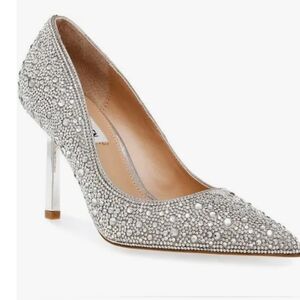 Steve Madden Silver Embellished Heels